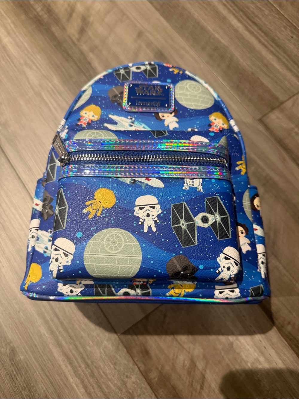 Loungefly Blue Star Wars Character Mini Backpack